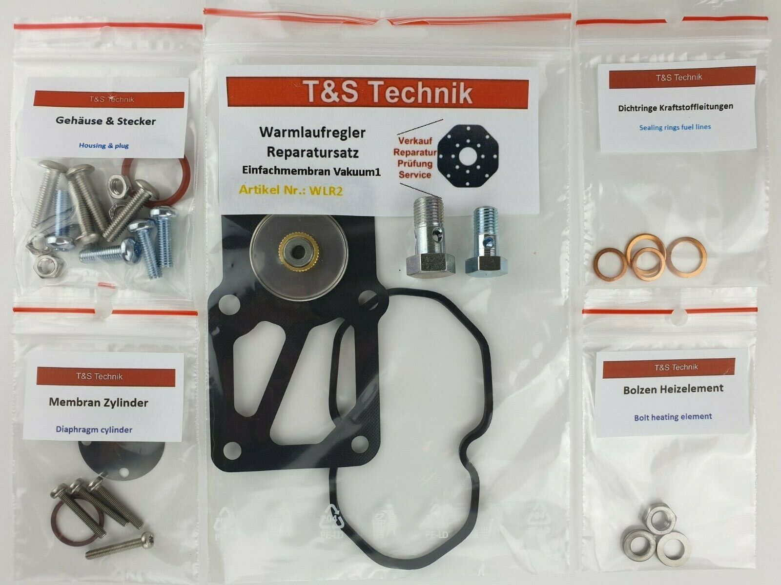 0438140090 Warm Up Regulator Repair Kit Gasket Set PORSCHE 911 3.0 SC WUR