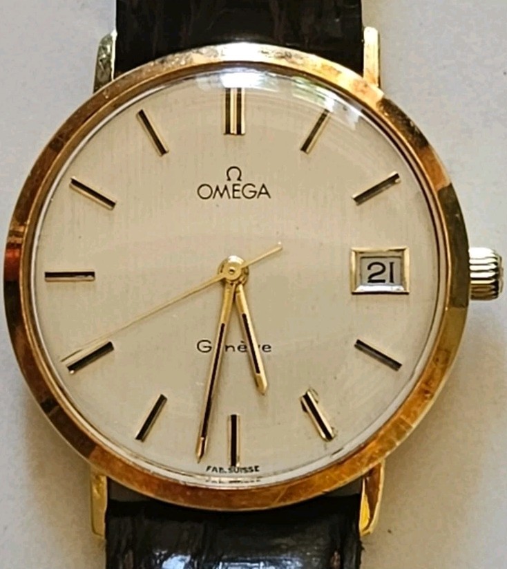 Omega Genève Montre Vintage Or 18 Carats. Années 55 / 60. TBE