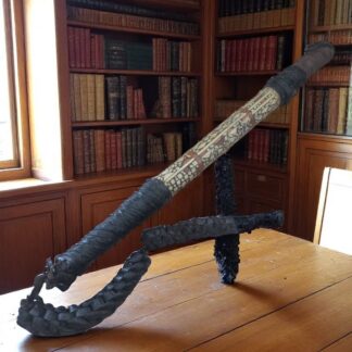 Dague ottomane vintage en métal et nacre - Rare pièce de collection