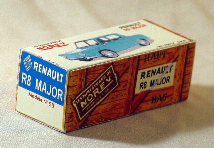 NOREV RENAULT R8 MAJOR BOITE REPRO COPIE CREATION