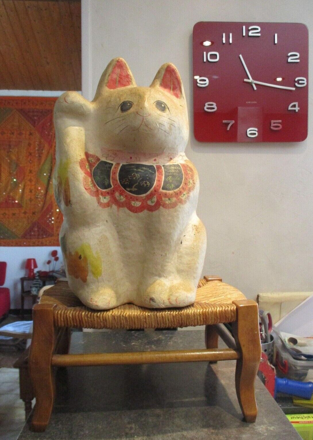 Ancien Repose Pieds Paille Tréssée à Fauteuil ancienne Chaise : Rancy Louhans 71