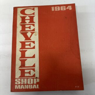 Vintage  Original   1964 Chevrolet Chevelle Shop Manual. Printed 1963
