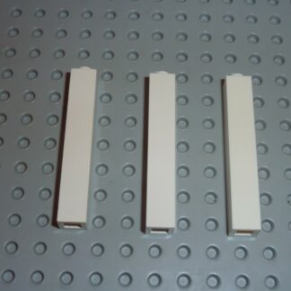 3 x LEGO White brick Réf 2453 / set 6242/7744/6376/10037/6418/6398/6456/10189