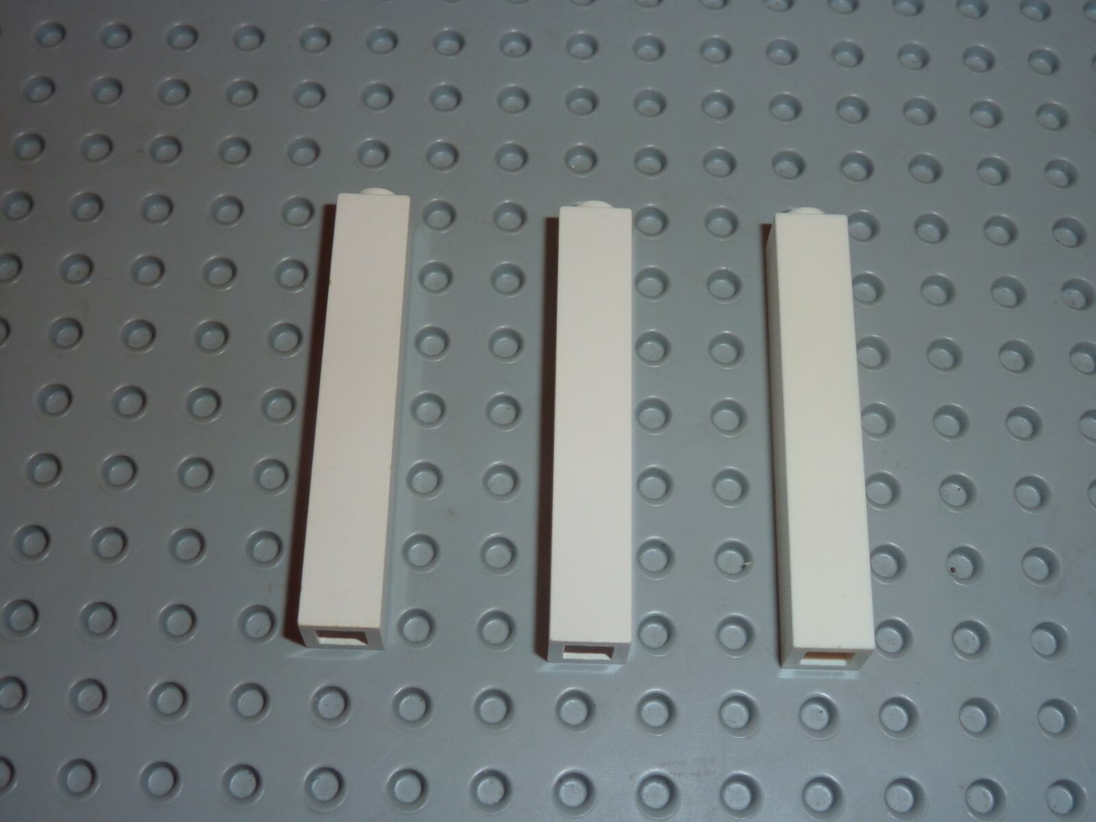 3 x LEGO White brick Réf 2453 / set 6242/7744/6376/10037/6418/6398/6456/10189