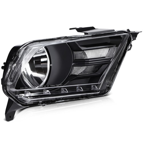 Pair Black Housing For 2010 2011-2013 2014 Ford Mustang Headlights Assembly