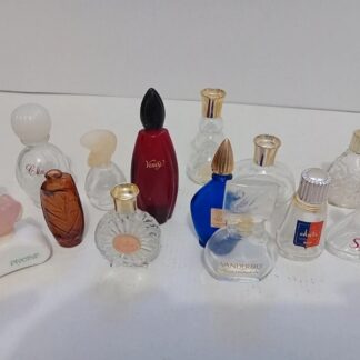 14 Minis bouteille de parfum vide vintage en bon état Gloria Vanderbilt...
