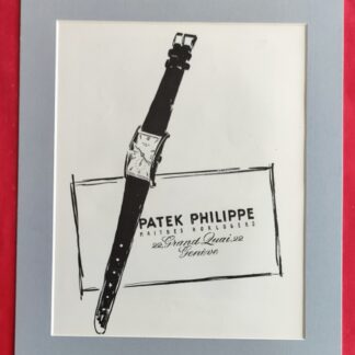 Publicité presse: Montre PATEK PHILIPPE et Parfum Fraîcheur EAU DE LANVIN 1952