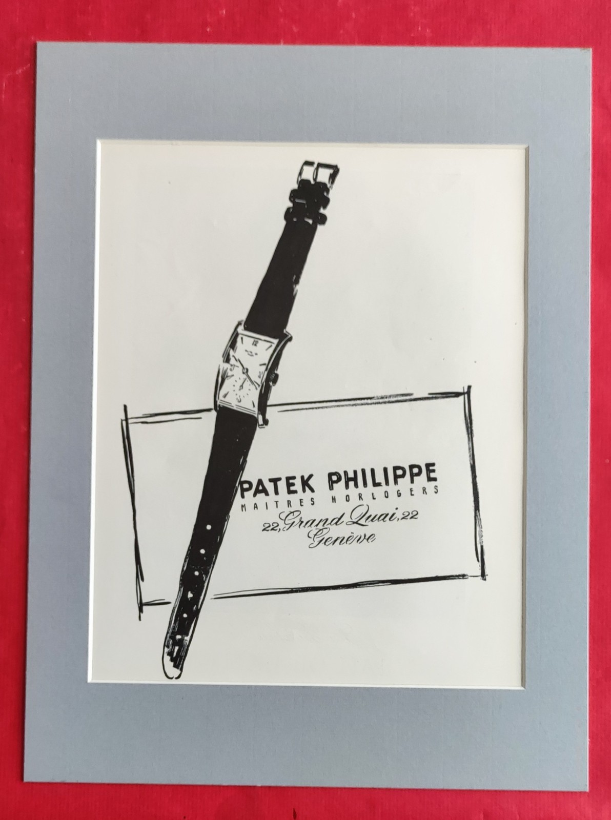 Publicité presse: Montre PATEK PHILIPPE et Parfum Fraîcheur EAU DE LANVIN 1952