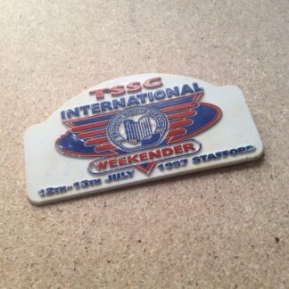 VINTAGE CAR BADGE TRIUMPH SPORTS SIX CLUB 1997 Stafford