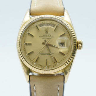 Rolex Oyster Perpetual Day Date Montre Hommes 36MM 1803 18K 750 Or Belle Vintage
