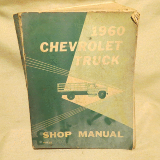 Vtg Original 1960 OEM Chevrolet GM TRUCK Shop Service Manual * Pickup 1959