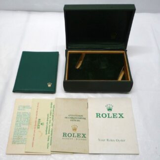VINTAGE AUTHENTIQUE ROLEX pyramidal watch box case 10.00.1 2341365 Paper...