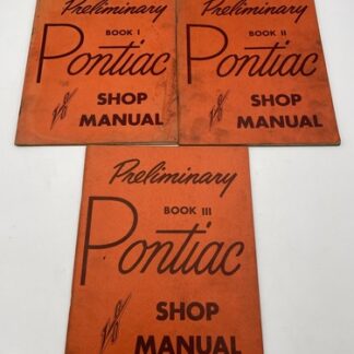 Pontiac Preliminary 1955 Shop Service Repair Manual Vintage OEM Original 3 Vol.