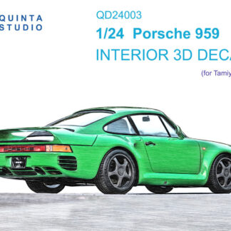 Quinta Studio 1/24 Porsche 959 Intérieur coloré et imprimé en 3D (Tamiya)