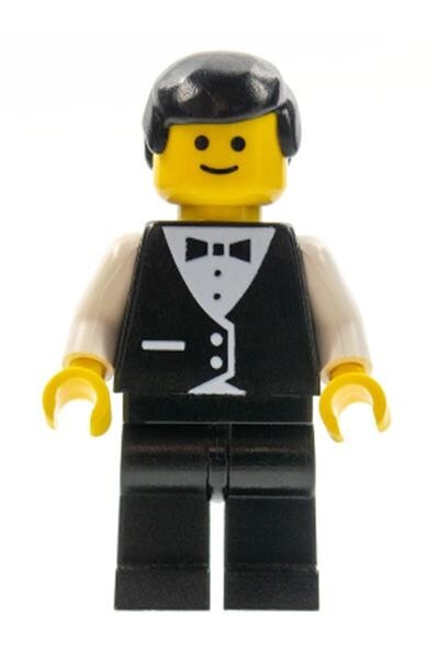 Figurine / Minifigure Lego Town - Serveur / Waiter (wtr002) Set 6376, 10037