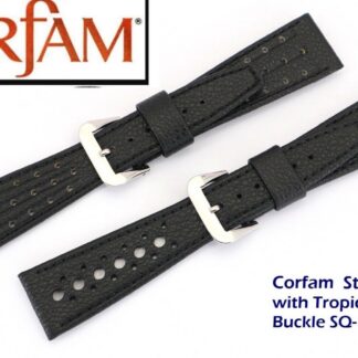 Véritable Corfam Montre Bretelles pour Omega, Heuer, et Autres,Tout Tailles