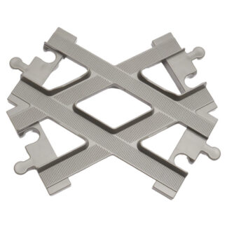 LEGO DUPLO Schienenkreuz 6376 Gris Rails Train Miniature