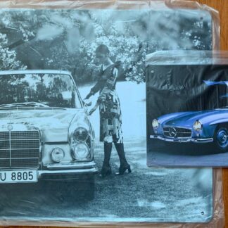 PLAQUES PUBLICITAIRES SUR TÔLE + MERCEDES (2)