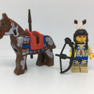 LEGO Western : Indien a Cheval - Figurine Personnage - Set 6766 6763 6748 ww016