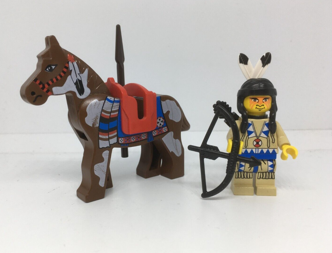 LEGO Western : Indien a Cheval - Figurine Personnage - Set 6766 6763 6748 ww016