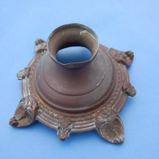 Magnifique ancien  pied de lampe en laiton , quatre pied 10,3 cm - art deco