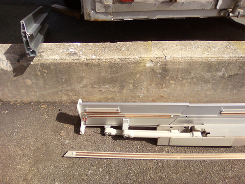 Bruno SRE-3000 Stairlift mechanical Folding Rail 76" Long With Legs and Brackets