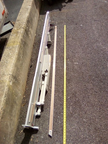 Bruno SRE-3000 Stairlift mechanical Folding Rail 76" Long With Legs and Brackets