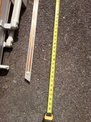 Bruno SRE-3000 Stairlift mechanical Folding Rail 76" Long With Legs and Brackets