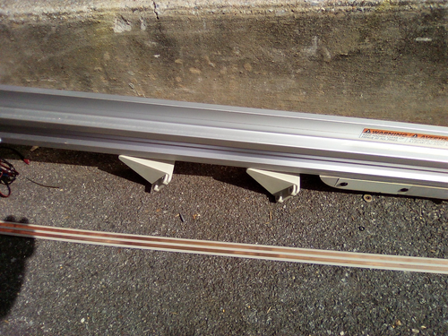 Bruno SRE-3000 Stairlift mechanical Folding Rail 76" Long With Legs and Brackets