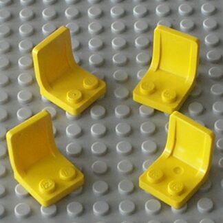 4 x Siege jaune LEGO Yellow minifig seat 4079 / Set 4794 6363 6970 6376 4555 ...