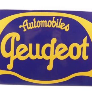 PLAQUE PUBLICITAIRE RÉÉDITION AUTOMOBILES PEUGEOT