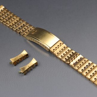 Bracelet vintage [Exc+5] authentique OMEGA 1193 18mm FF725 en or pour Seamast...