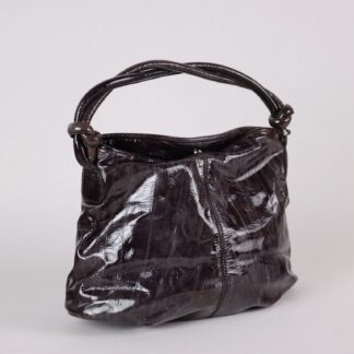 Francesco Biasia Sac Second Hand Cuir Verni Italie Original