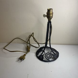 Pied de lampe art deco en fer forgé