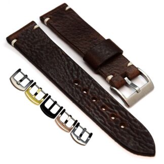 Bracelet de Montre Strape en cuir, militaire 18 20 22 24 26 mm buffle watch Band