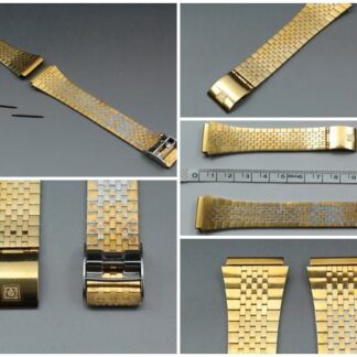 Vintage ◆Exc+4◆ Bracelet Homme OMEGA 2065 Or 19mm Du JAPON