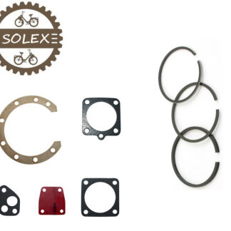 KIT SOLEX JOINT MOTEUR MEMBRANE + SEGMENT 2200 3300 3800 5000 45 CYLINDRE CARTER