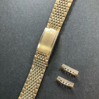 Bracelet de montre OMEGA 19mm 1068/523 ton or avec maillons d'extrémité #547