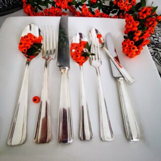 Ménagère métal argenté ERCUIS 71 Couverts art Déco