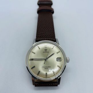 Omega Seamaster Ref.136.01 600 Vintage Argent Rond Manuel Bobinage Montre Hommes