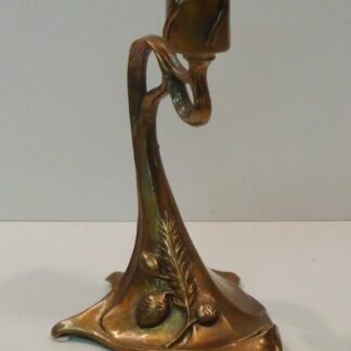 Bougeoir Style Art Deco Style Art Nouveau Bronze massif