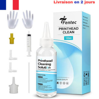 FENTEC Kit de Nettoyage des têtes d'impression imprimante, Compatible 100 ML Kit