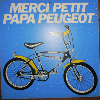 Lot de 2 x plaques publicitaires en carton vintage Peugeot BMX