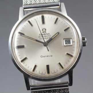 Montre Homme Vintage 1969 OMEGA Geneve Turler Cal.565 Silver Date Automatic 34mm