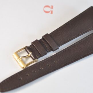 Original OMEGA Montre-Bracelet Sangle Marron 20mm & or Rempli Boucle