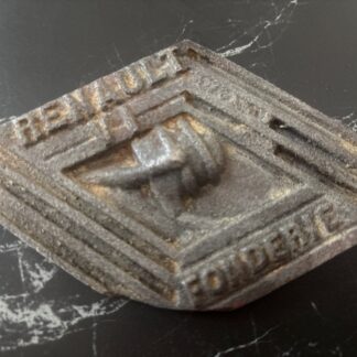 RENAULT PETITE PLAQUE PUBLICITAIRE EN FONTE