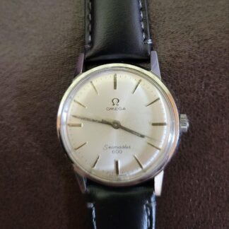 Omega Seamaster 600 Vintage St. Acier Argent Rond Manuel Bobinage Montre Hommes