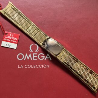 Bracelet Armis Pour Omega Pie-Pan De Luxe Original 18Mm Acier "Vintage 1960"