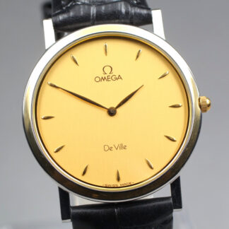 [ près de : Mint ] Vintage Omega Ville Cal.1378 Argent Quartz Homme Montre Japon