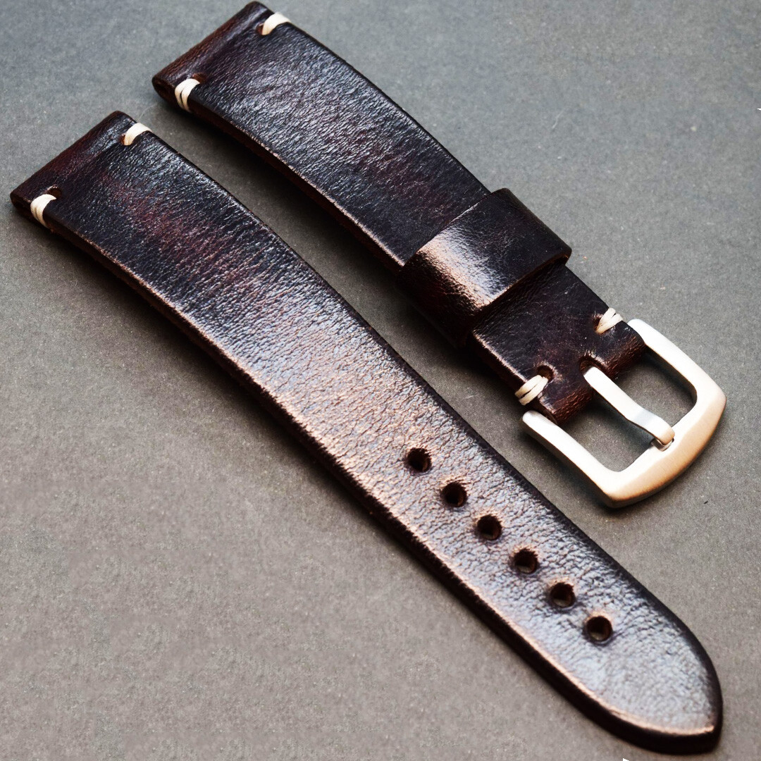 Bracelet de Montre Strape en cuir, Vintage 18 20 22 24 26 mm buffle watch Band